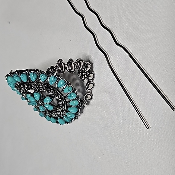 Turquoise Hairstyling Pin - Picture 8 of 8